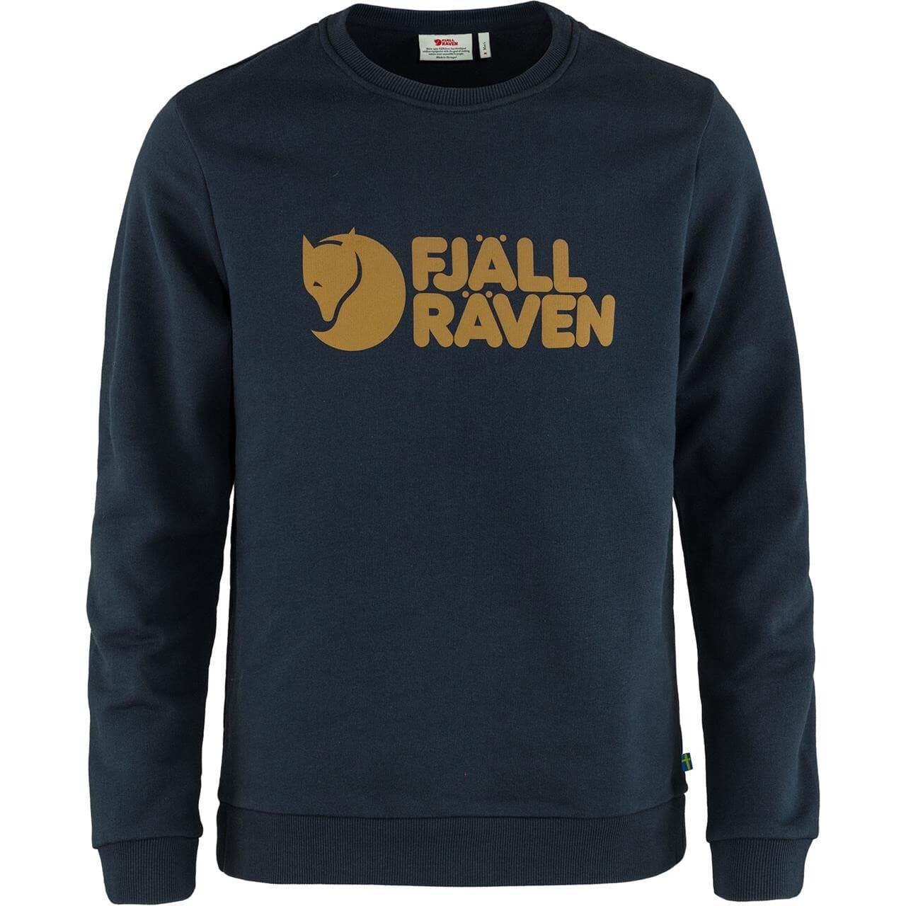 Fjällräven Mens Fjällräven Logo Sweater  (Blå (DARK NAVY/555) X-small)
