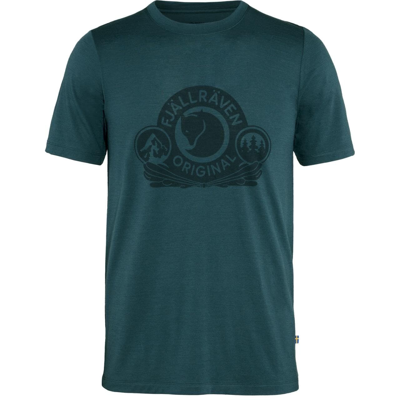 Fjällräven Mens Abisko Wool Classic S/S  (Blå (DARK NAVY/555) Medium)