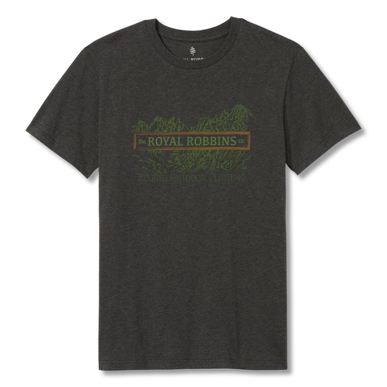 Royal Robbins Mens Vintage Patch S/S  (Grå (CHARCOAL HTR) Small)
