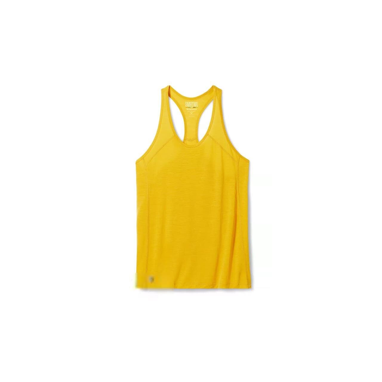 Smartwool Womens Merino Sport 120 Racerback Tank  (Gul (HONEY GOLD) Medium)