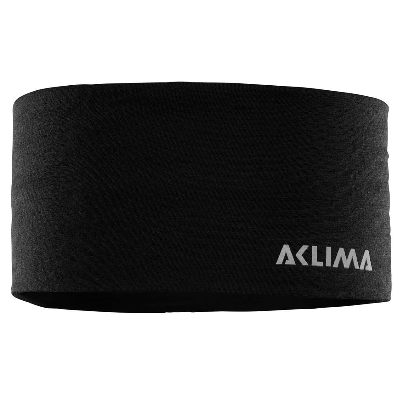 Aclima Lightwool Headband (Sort (JET BLACK) Large)