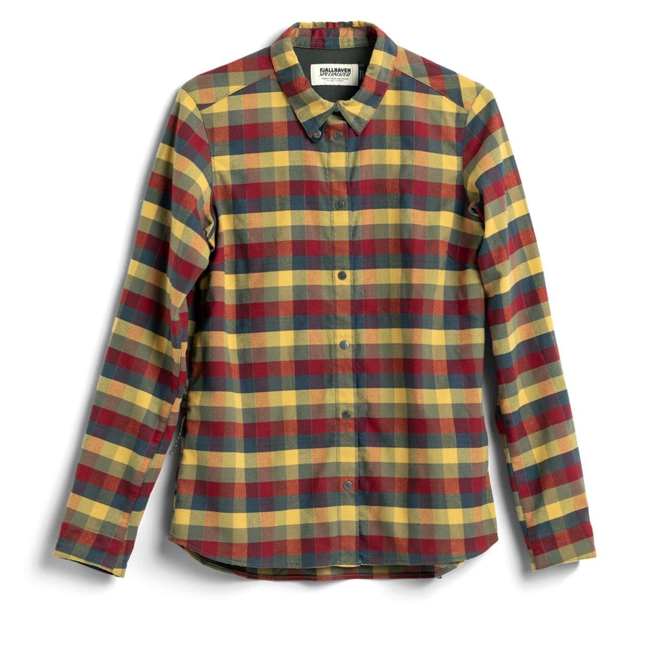 Fjällräven Womens S/F Riders Flannel Shirt LS (Gul (FLAG CHECK/701) Medium)