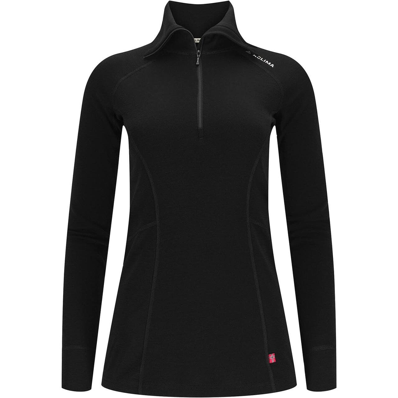 Aclima Womens WarmWool Polo (Sort (JET BLACK) X-small)
