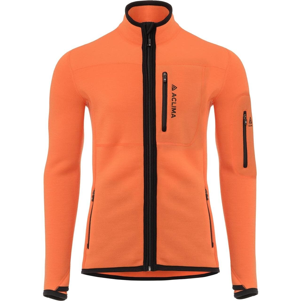 Aclima Mens FleeceWool Jacket (Orange (ORANGE TIGER) Medium)