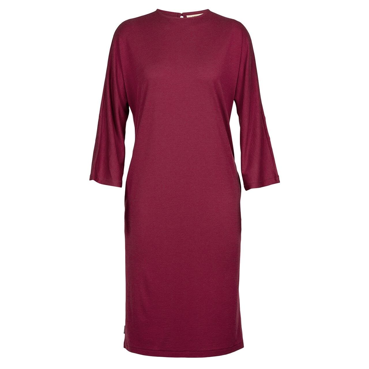Icebreaker Womens Oasis L/S Dress (Rød (CHERRY) Small)