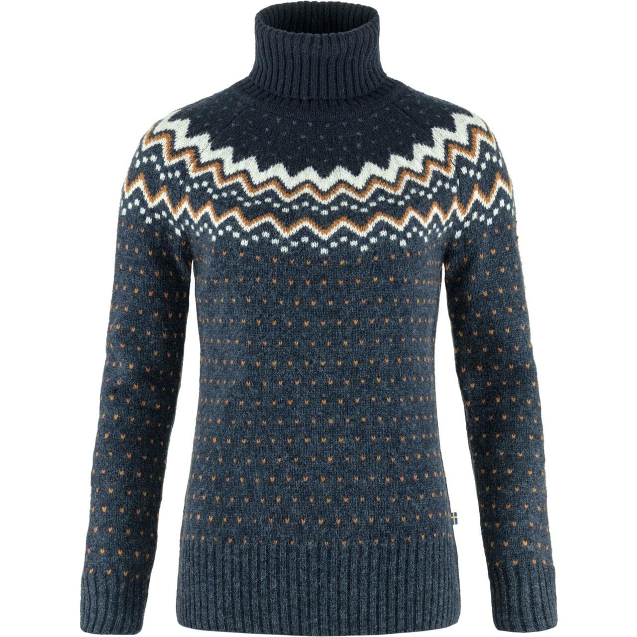 Fjällräven Womens Övik Knit Roller Neck (Blå (NAVY-DARK NAVY/560-555) XX-small)