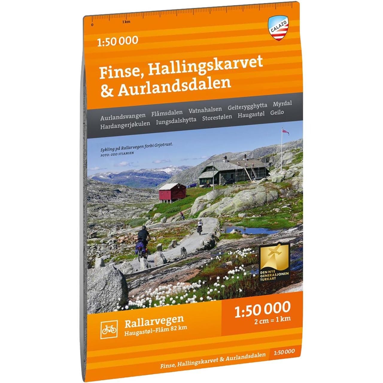 Calazo Finse Hallingskarvet Aurlandsdalen 1:50K