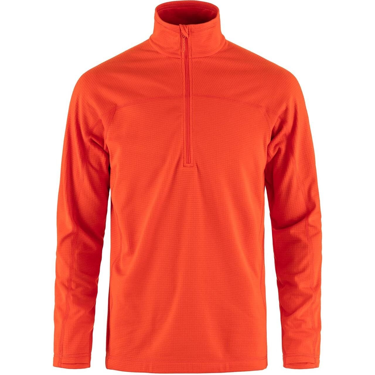 Fjällräven Mens Abisko Lite Fleece Half Zip (Orange (FLAME ORANGE/214) X-large)