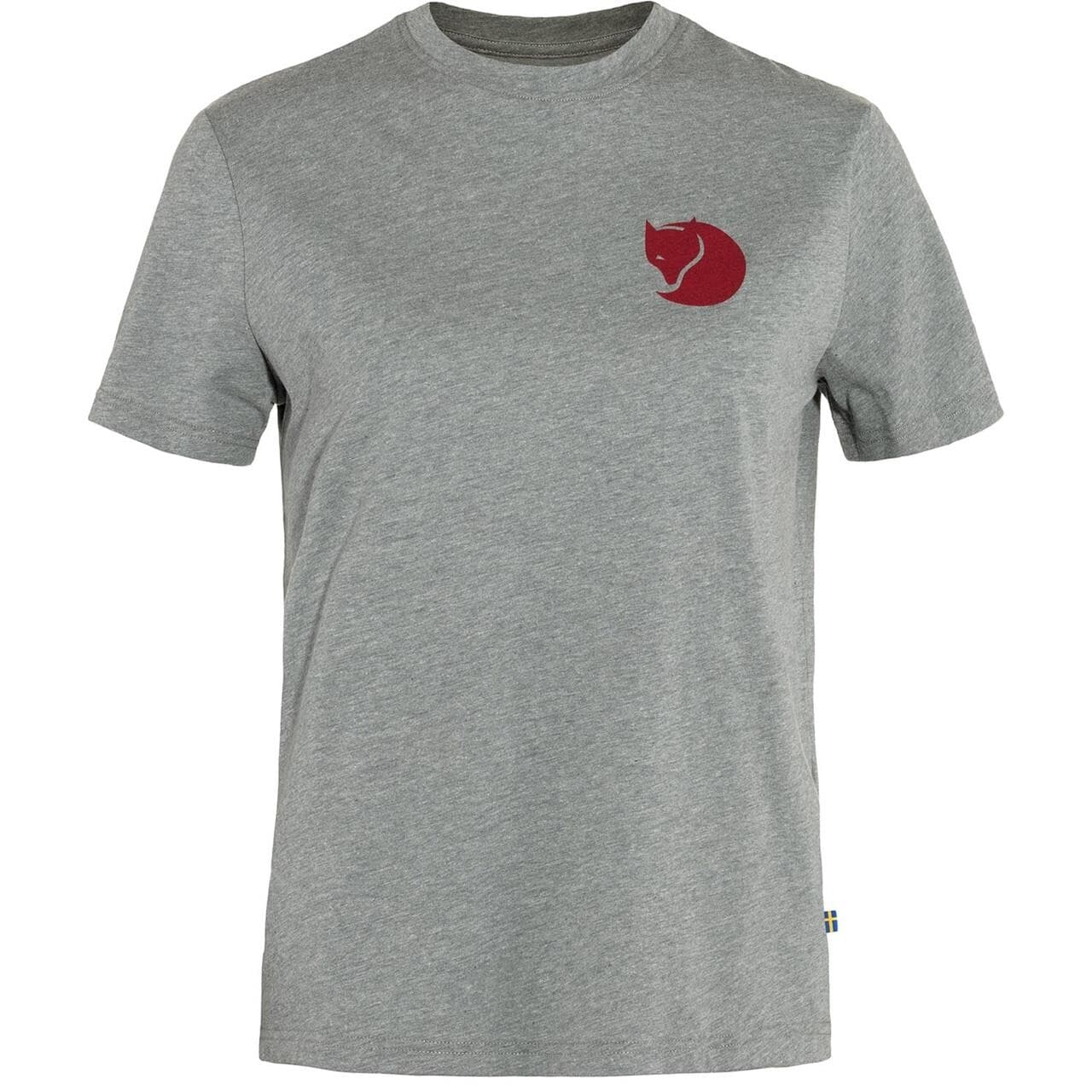 Fjällräven Womens Fox Boxy Logo Tee (Grå (GREY-MELANGE/020-999) XX-small)