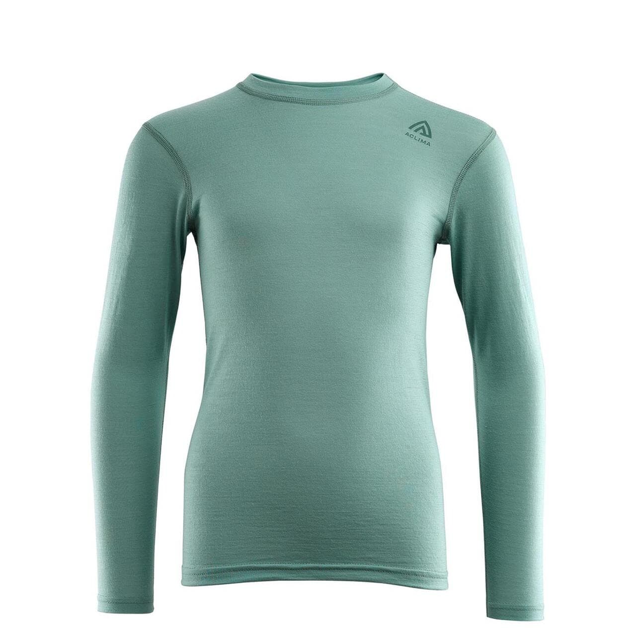 Aclima Kids LightWool Crewneck (Blå (OIL BLUE) 150 cm)
