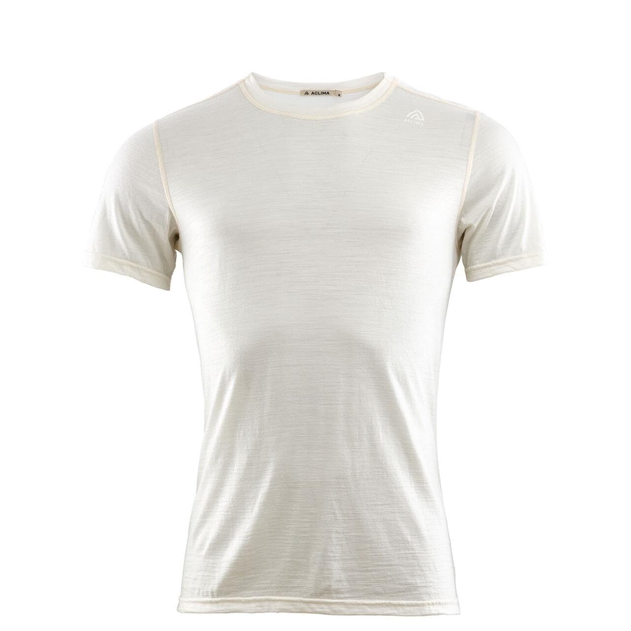 Aclima Mens LightWool Undershirt Tee (Hvid (NATURE) Medium)