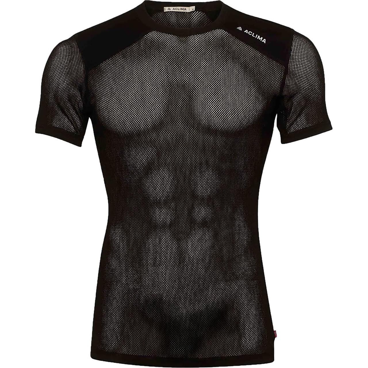 Aclima Mens WoolNet Light T-shirt (Sort (JET BLACK) Large)