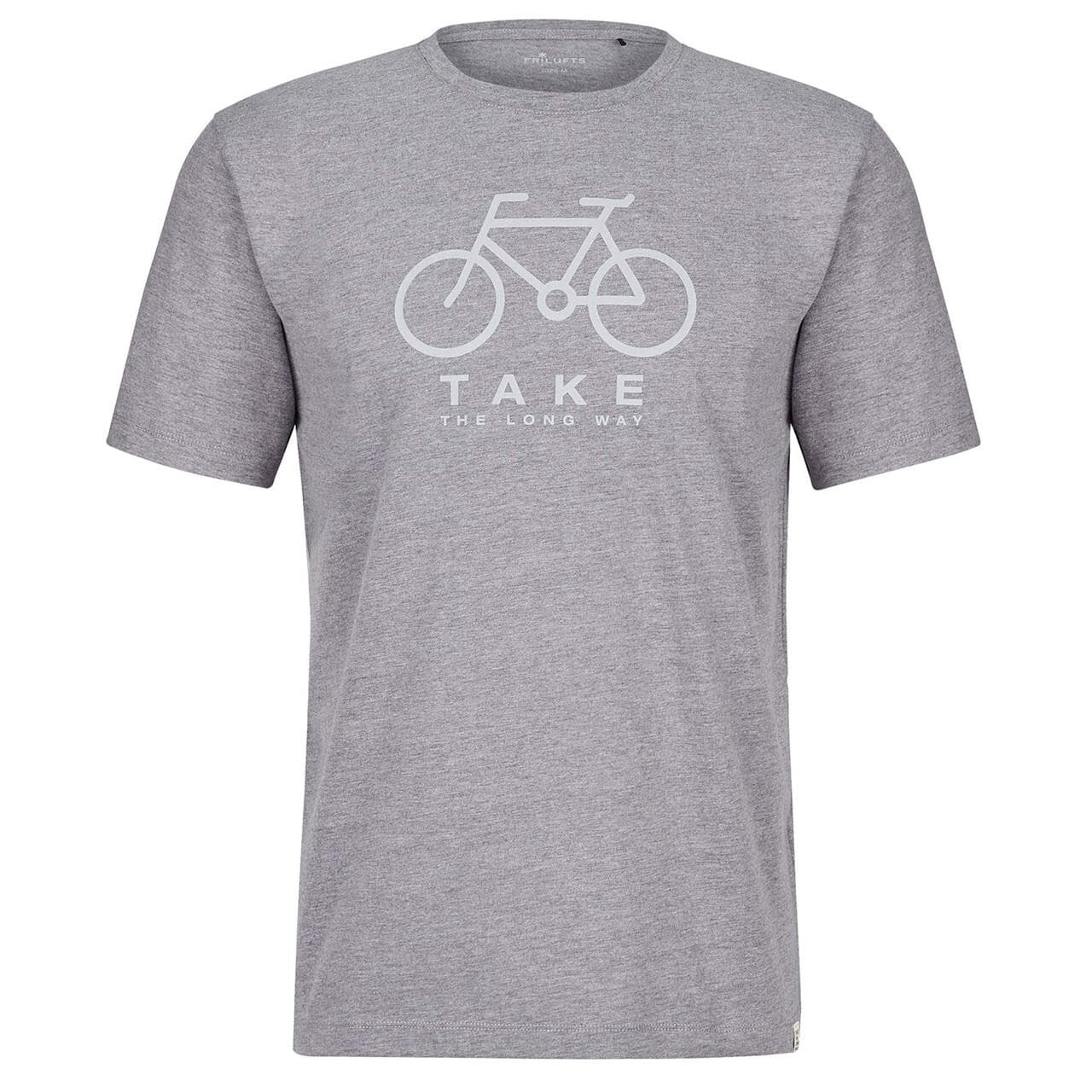 Frilufts Mens Reykholt Printed T-shirt (Grå (SMOKED PEARL BIKE CLASSIC) Small)