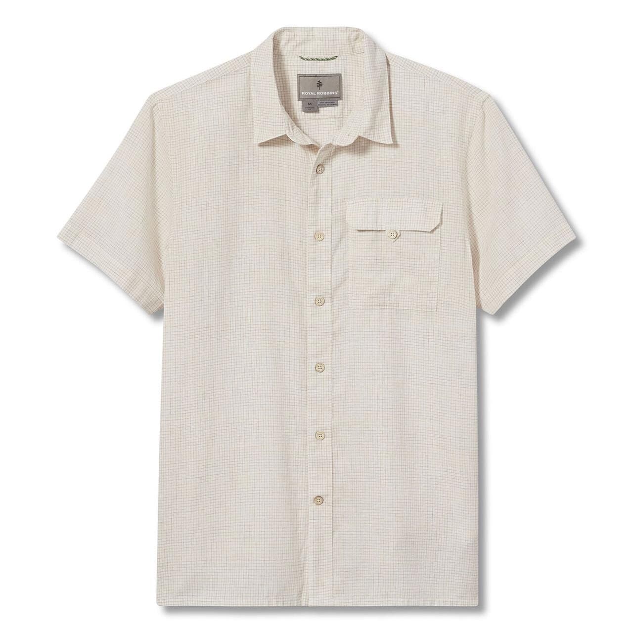 Royal Robbins Mens Hempline Spaced S/S (Hvid (BLENDED UNDYED) Medium)