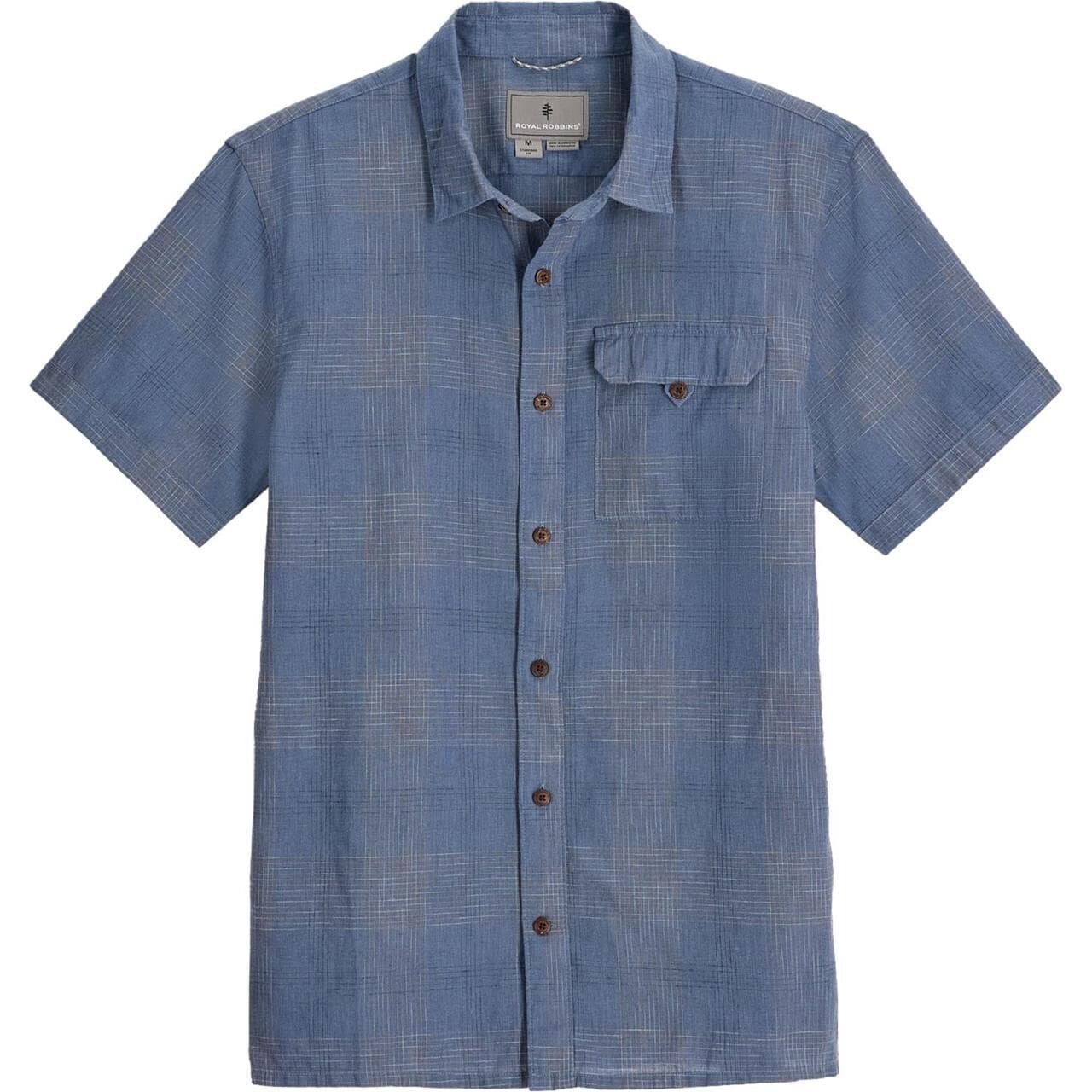 Royal Robbins Mens Hempline Spaced S/S (Grå (FLINT) Large)