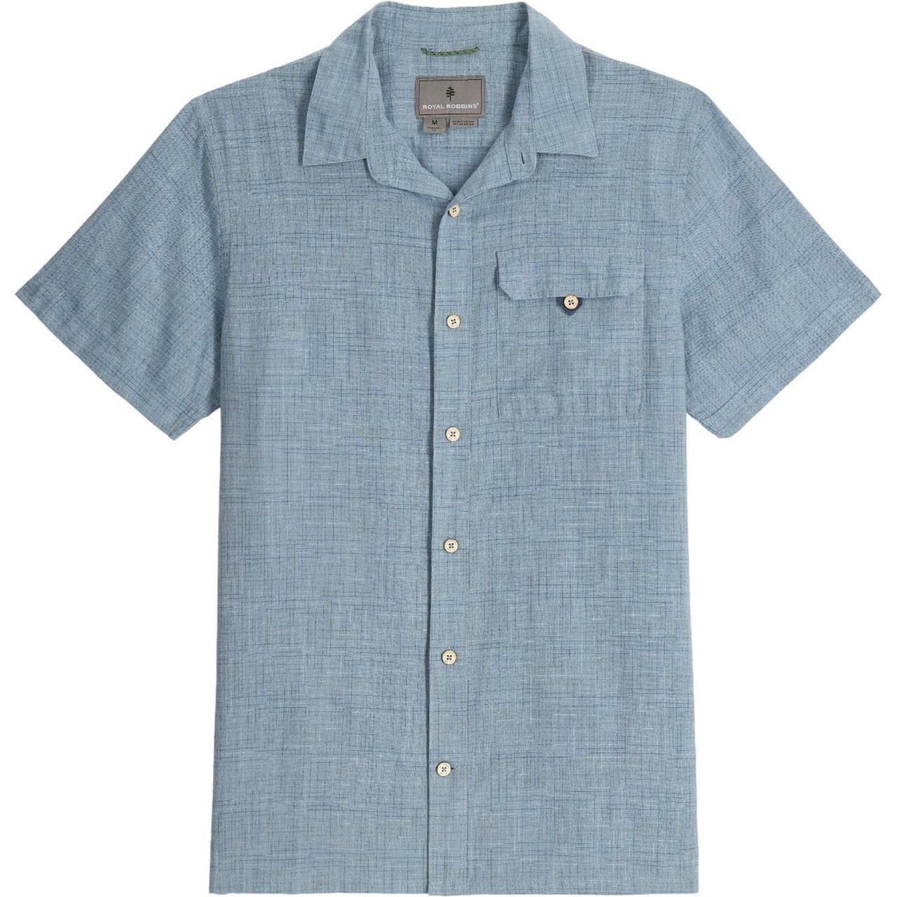 Royal Robbins Mens Hempline Spaced S/S (Blå (MTN SPRING) Small)