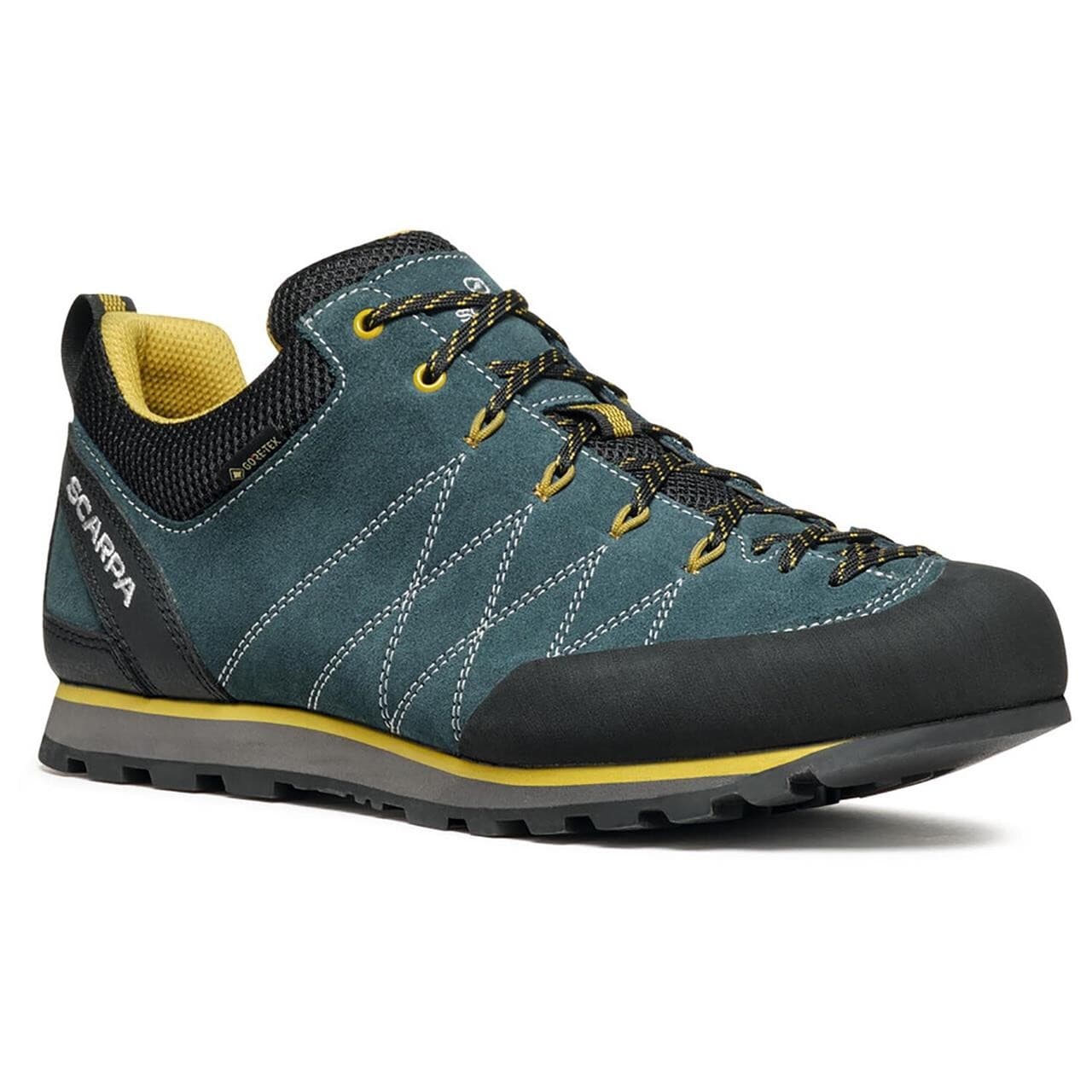 Scarpa Mens Crux GTX (Blå (PETROL/MUSTARD) 44)