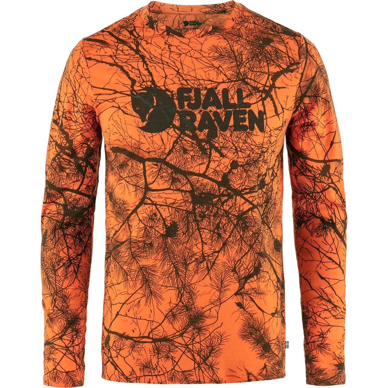Fjällräven Mens Värmland Wool L/S (Orange (ORANGE MULTI CAMO/261) Large)