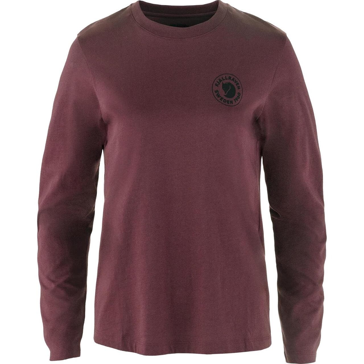 Fjällräven Womens 1960 Logo T-shirt L/S (Rød (PORT/357) X-small)