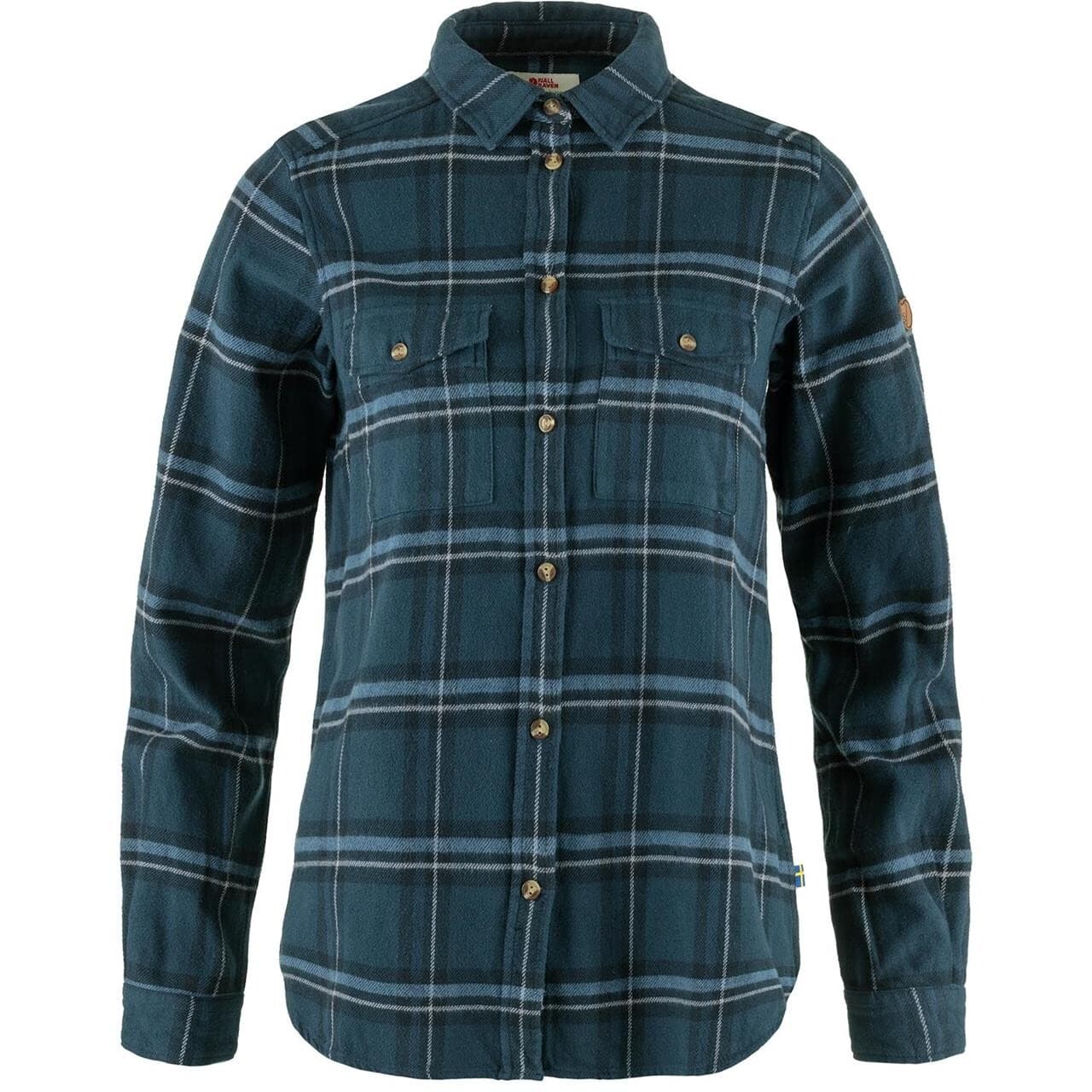 Fjällräven Womens Övik Heavy Flannel Shirt (Blå (INDIGO BLUE-DARK NAVY/534-555) X-small)