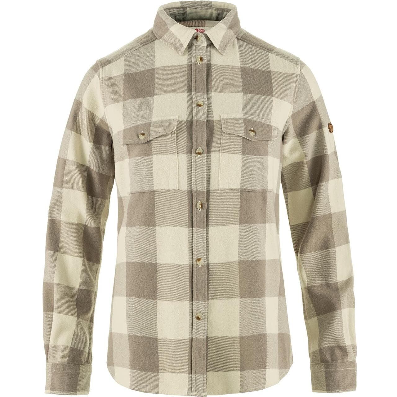 Fjällräven Womens Övik Heavy Flannel Shirt (Hvid (FOG-CHALK WHITE/021-113) Small)