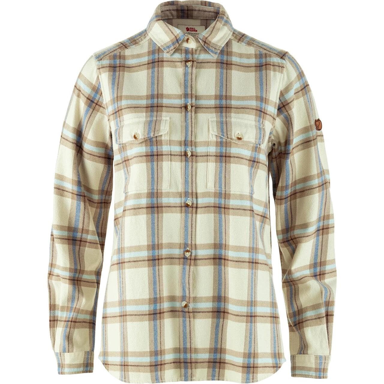 Fjällräven Womens Övik Heavy Flannel Shirt (Hvid (CHALK WHITE-FOSSIL/113-118) Large)