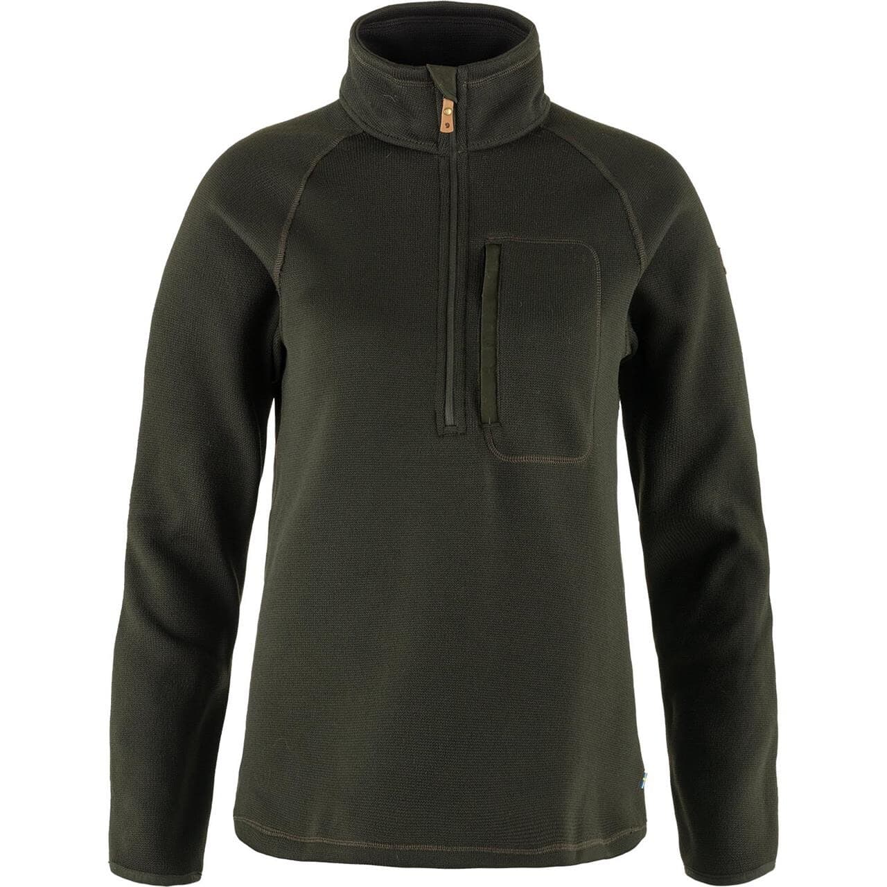 Fjällräven Womens Övik Fleece Half Zip (Grøn (DEEP FOREST/662) X-small)