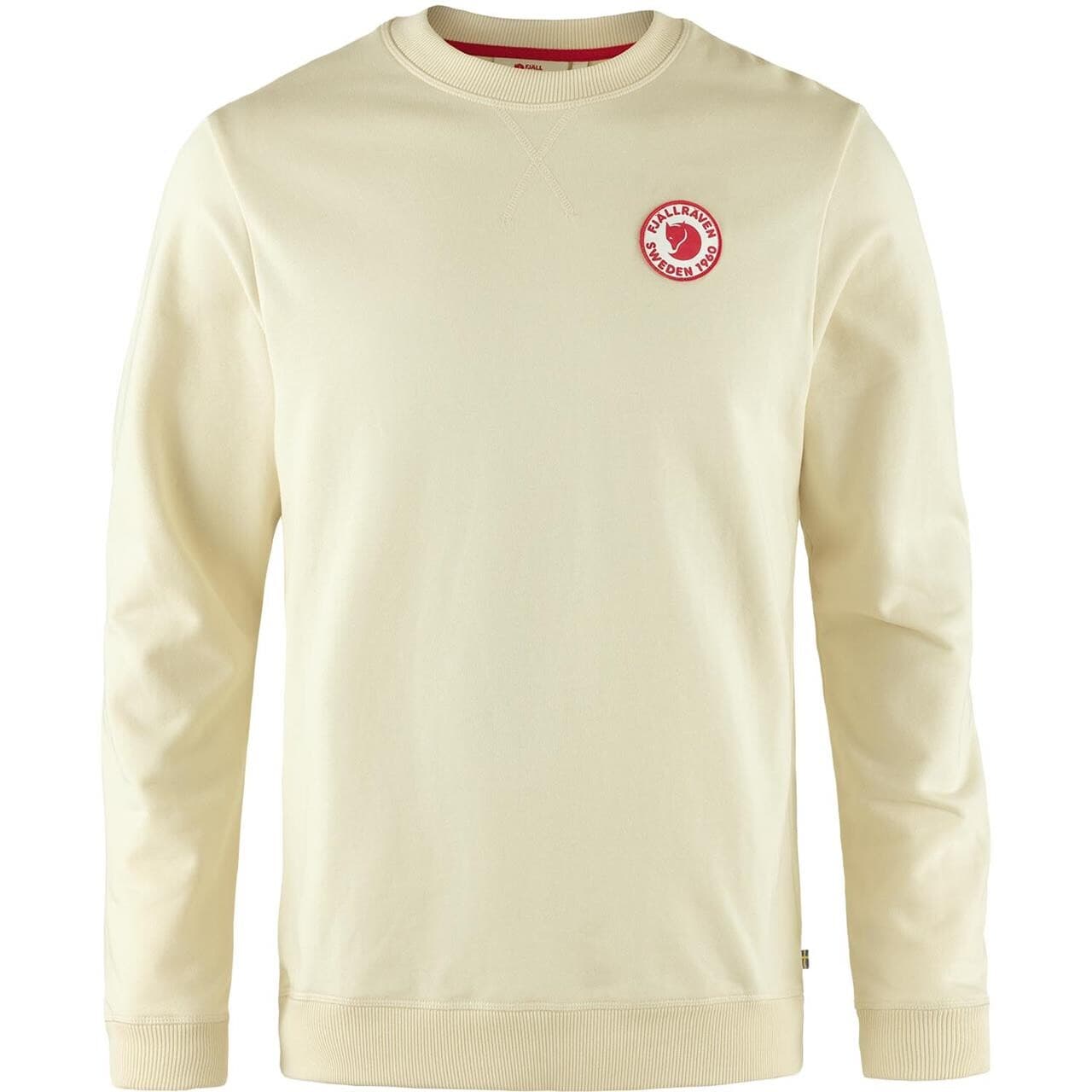 Fjällräven Mens 1960 Logo Badge Sweater (Hvid (CHALK WHITE/113) X-small)