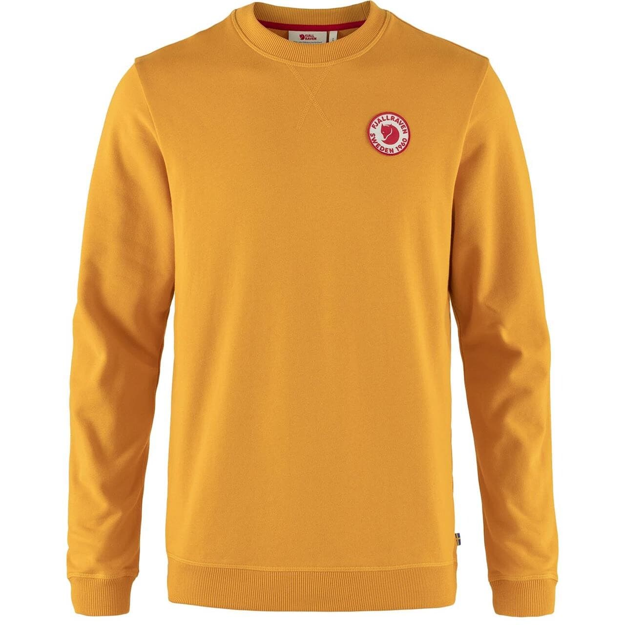 Fjällräven Mens 1960 Logo Badge Sweater (Gul (MUSTARD YELLOW/161) X-small)