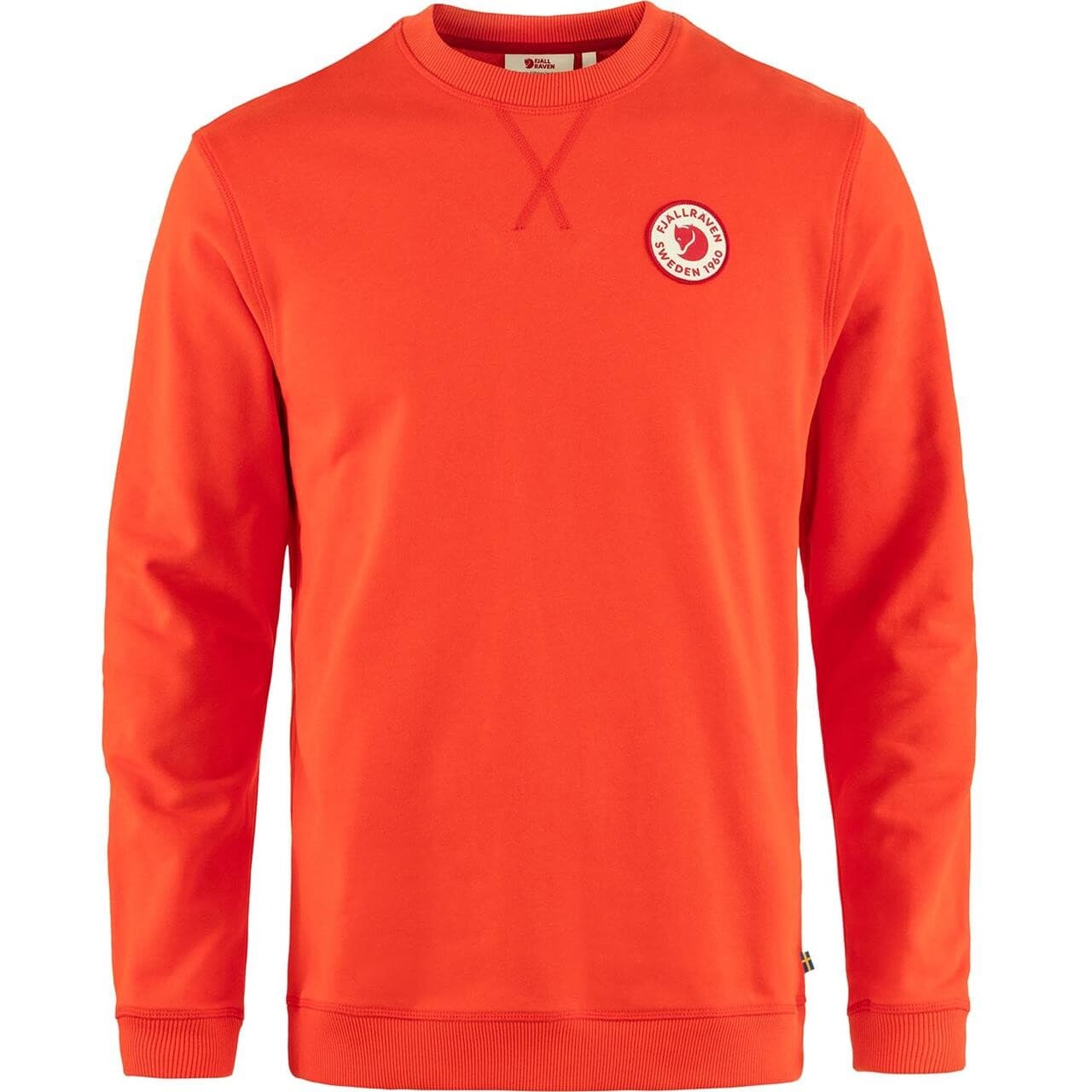 Fjällräven Mens 1960 Logo Badge Sweater (Orange (FLAME ORANGE/214) XX-large)
