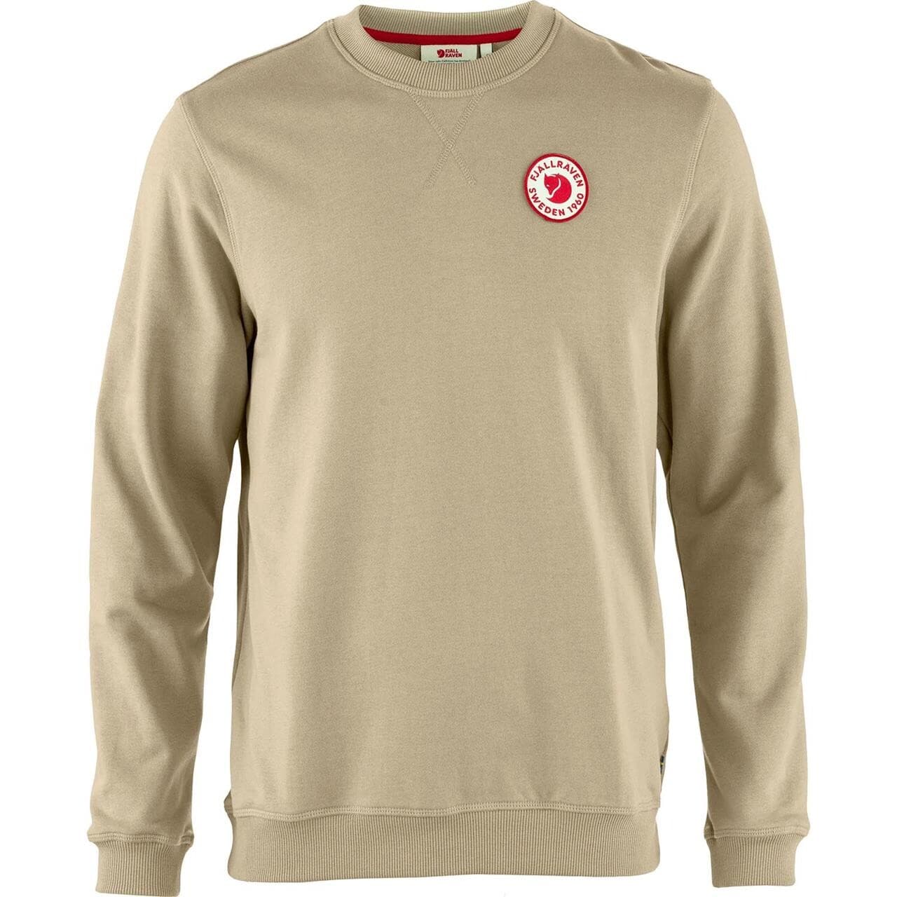 Fjällräven Mens 1960 Logo Badge Sweater (Beige (FOSSIL/118) X-small)