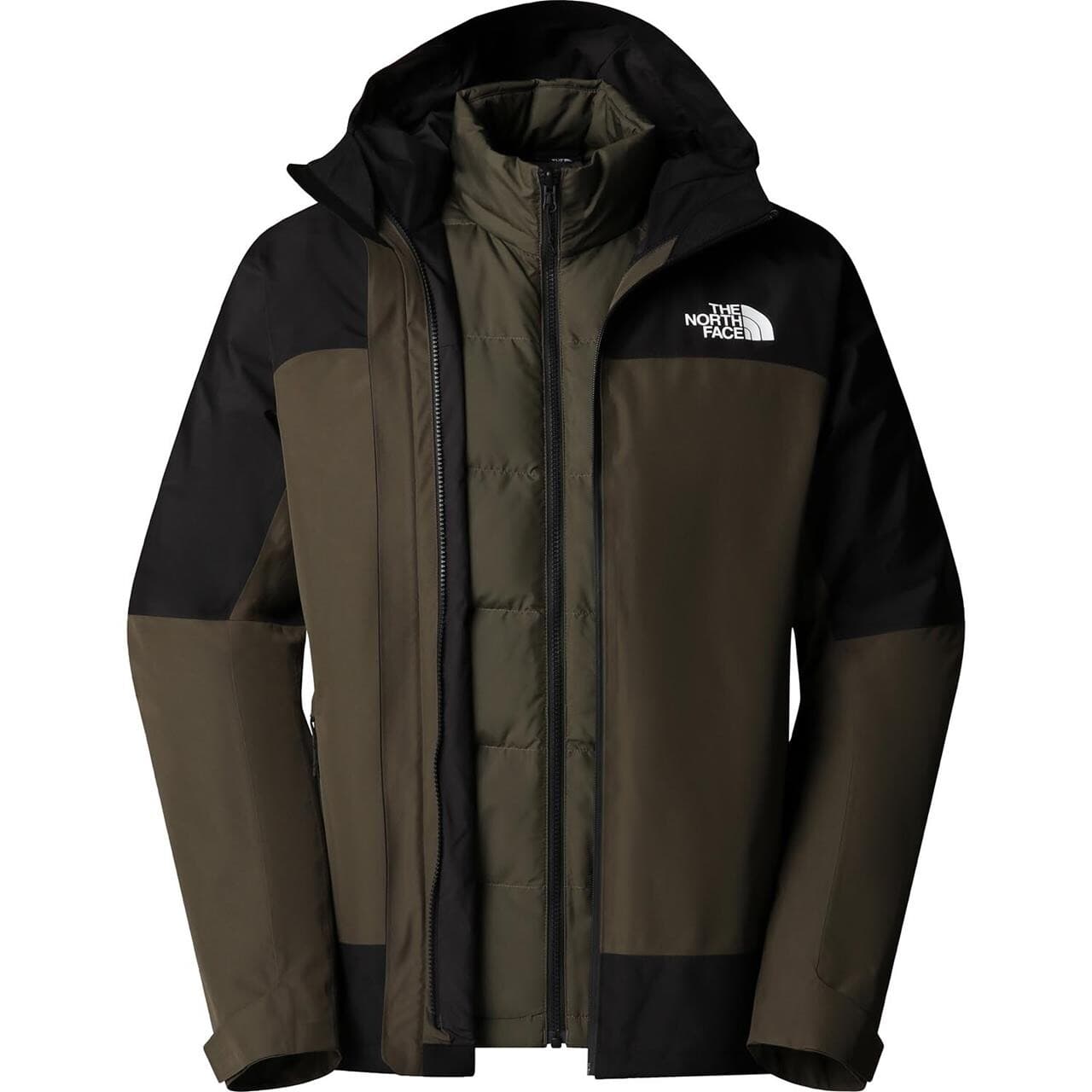 The North Face Mens Mountain Light Triclimate GTX Jacket (Grøn (NEW TAUPE GREEN/TNF BLACK) Small)