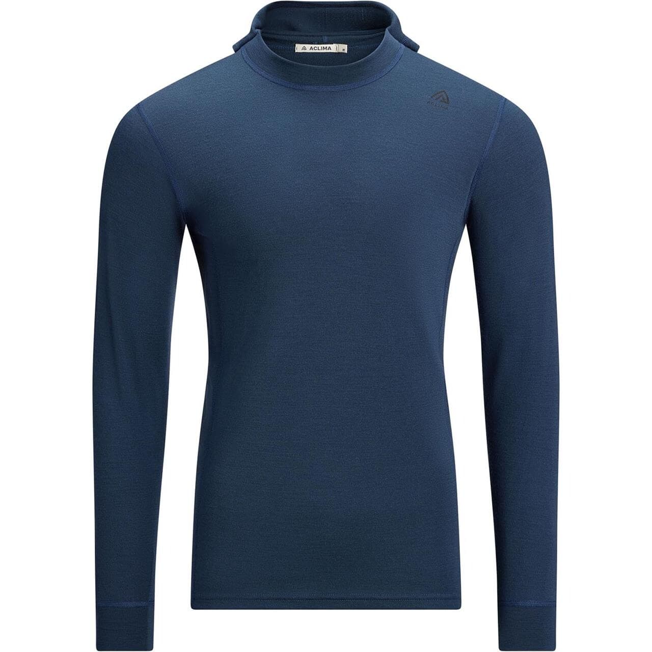 Aclima Mens WarmWool Hoodsweater V2 (Blå (MIDNIGHT NAVY) Small)