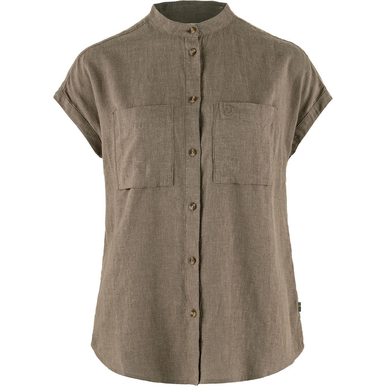 Fjällräven Womens Övik Hemp Shirt S/S (Brun (SUEDE BROWN/244) X-large)