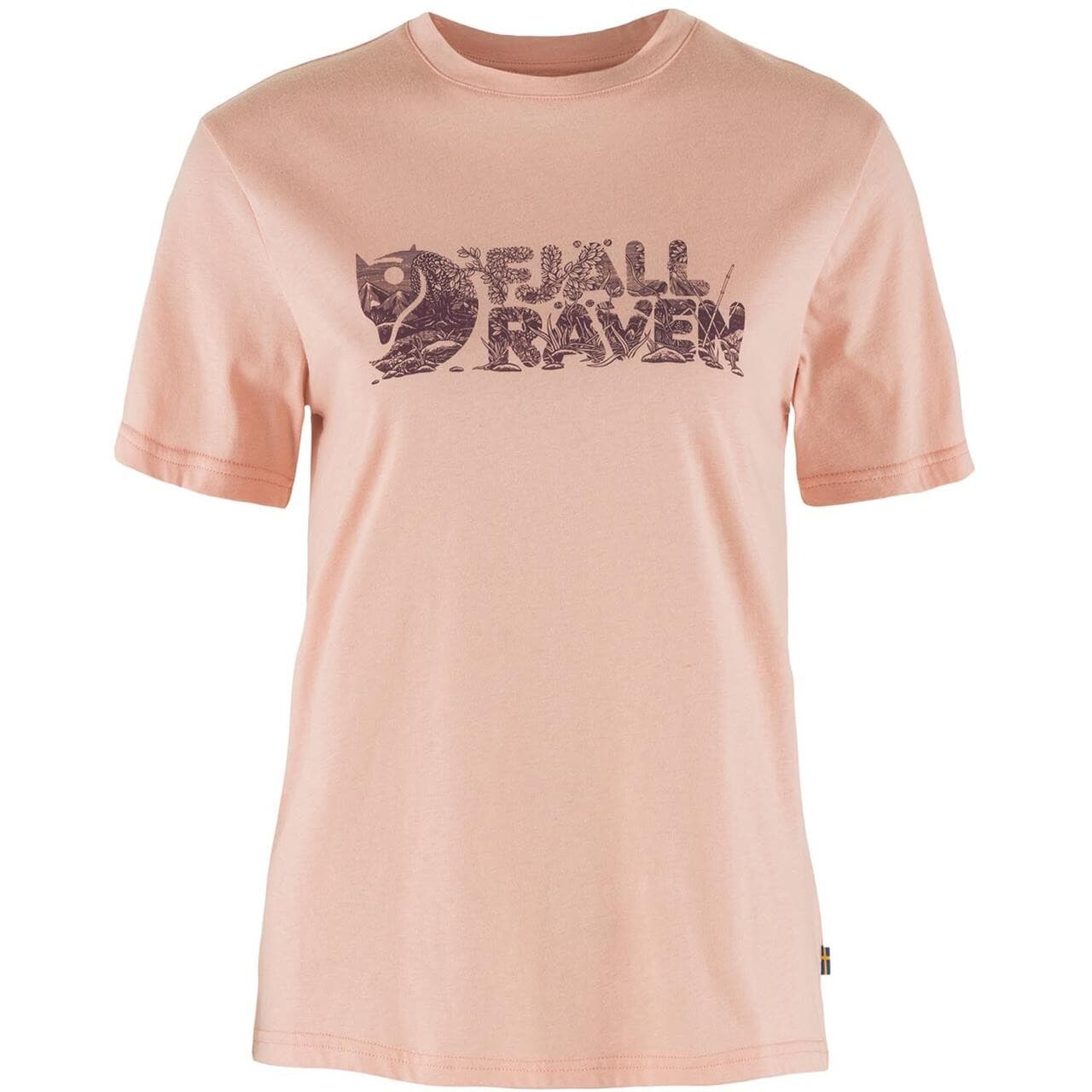 Fjällräven Womens Lush Logo T-shirt (Lyserød (CHALK ROSE/302) X-large)