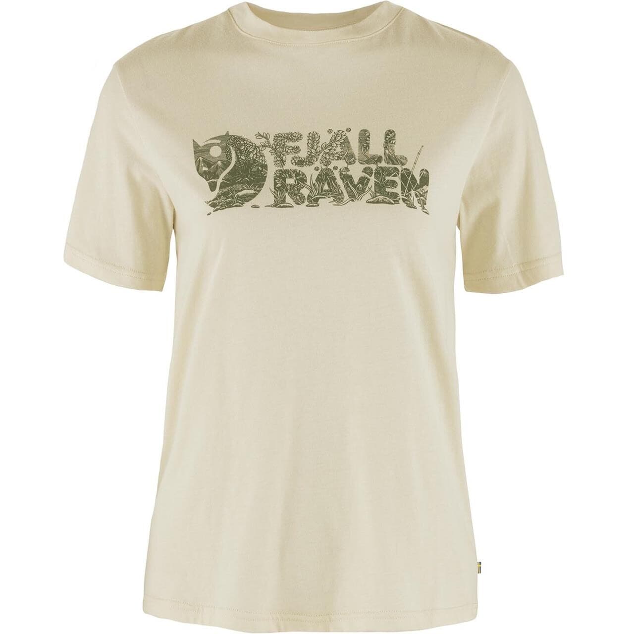 Fjällräven Womens Lush Logo T-shirt (Hvid (CHALK WHITE/113) X-large)