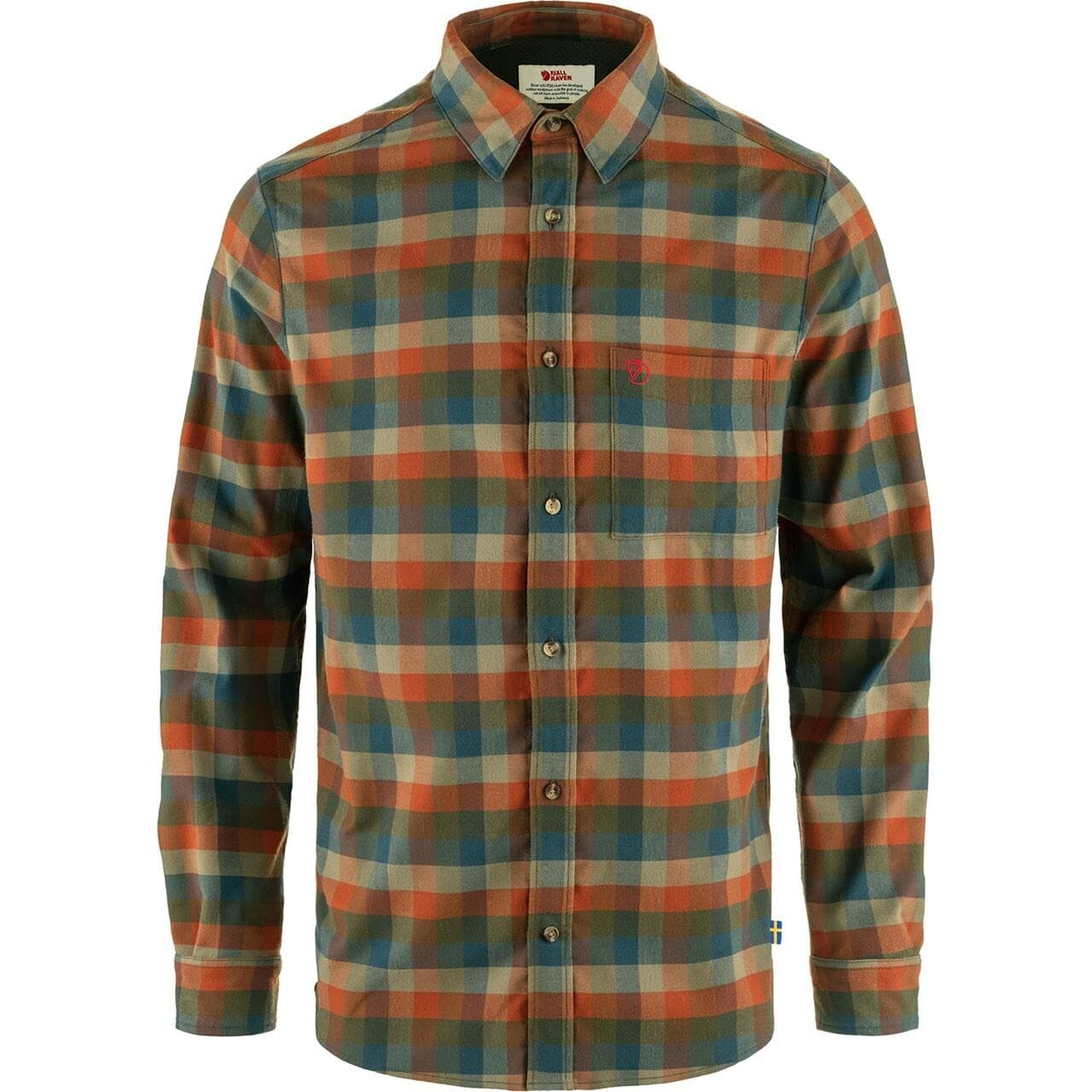 Fjällräven Mens Lappland Stretch Flannel Shirt (Grøn (LAUREL GREEN-AUT LEAF/625-215) XXX-large)