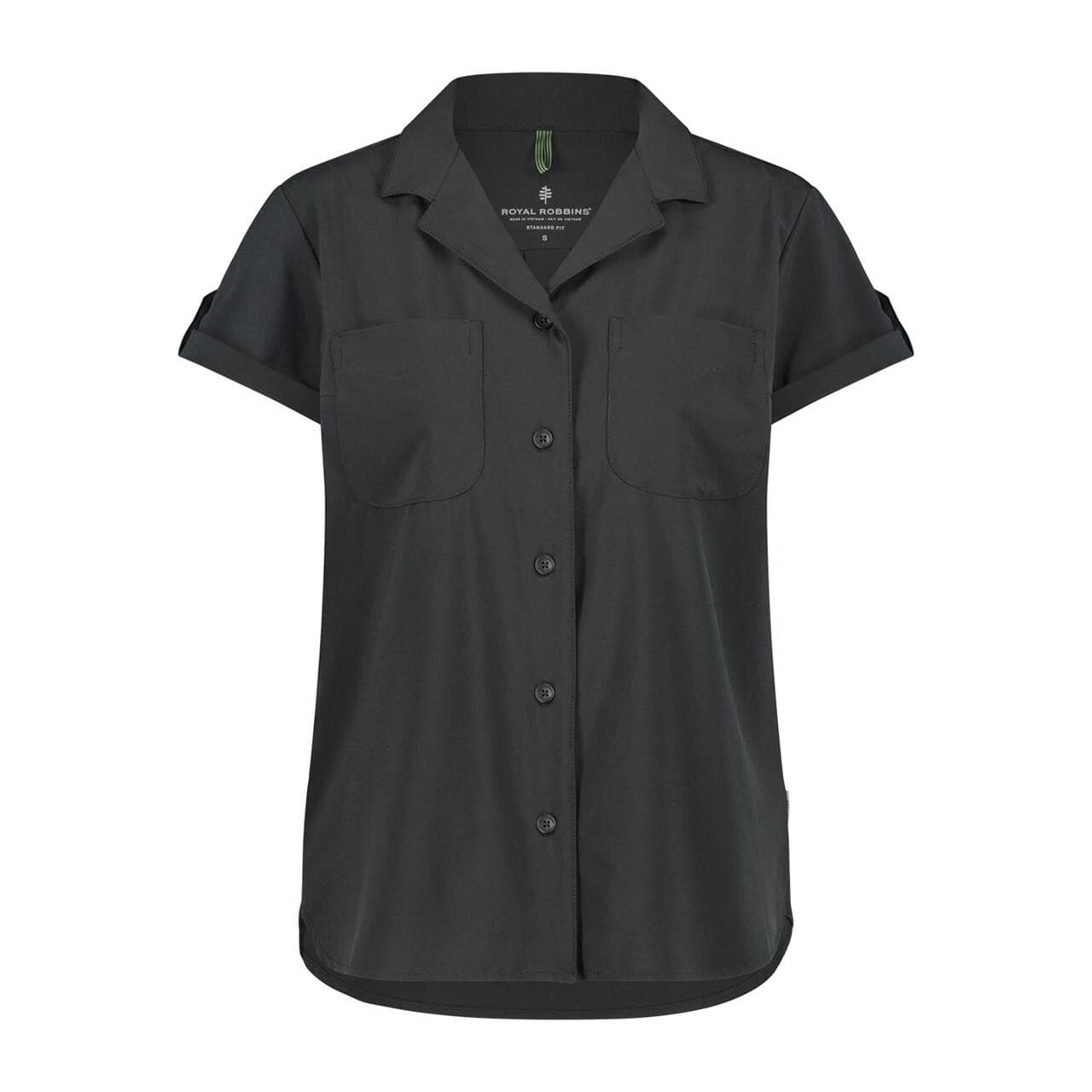 Royal Robbins Womens Spotless Evolution Meadow S/S (Blå (NAVY) Small)