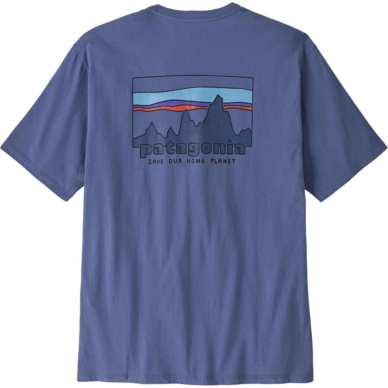 Patagonia Mens 73 Skyline Organic T-shirt (Blå (CURRENT BLUE) Large)