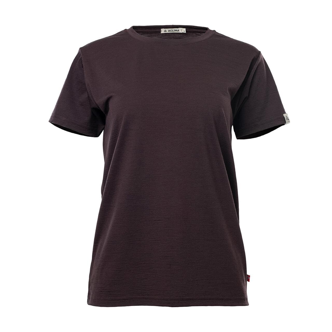 Aclima Womens LightWool 180 Classic Tee (Lilla (CHOCOLATE PLUM) Large)