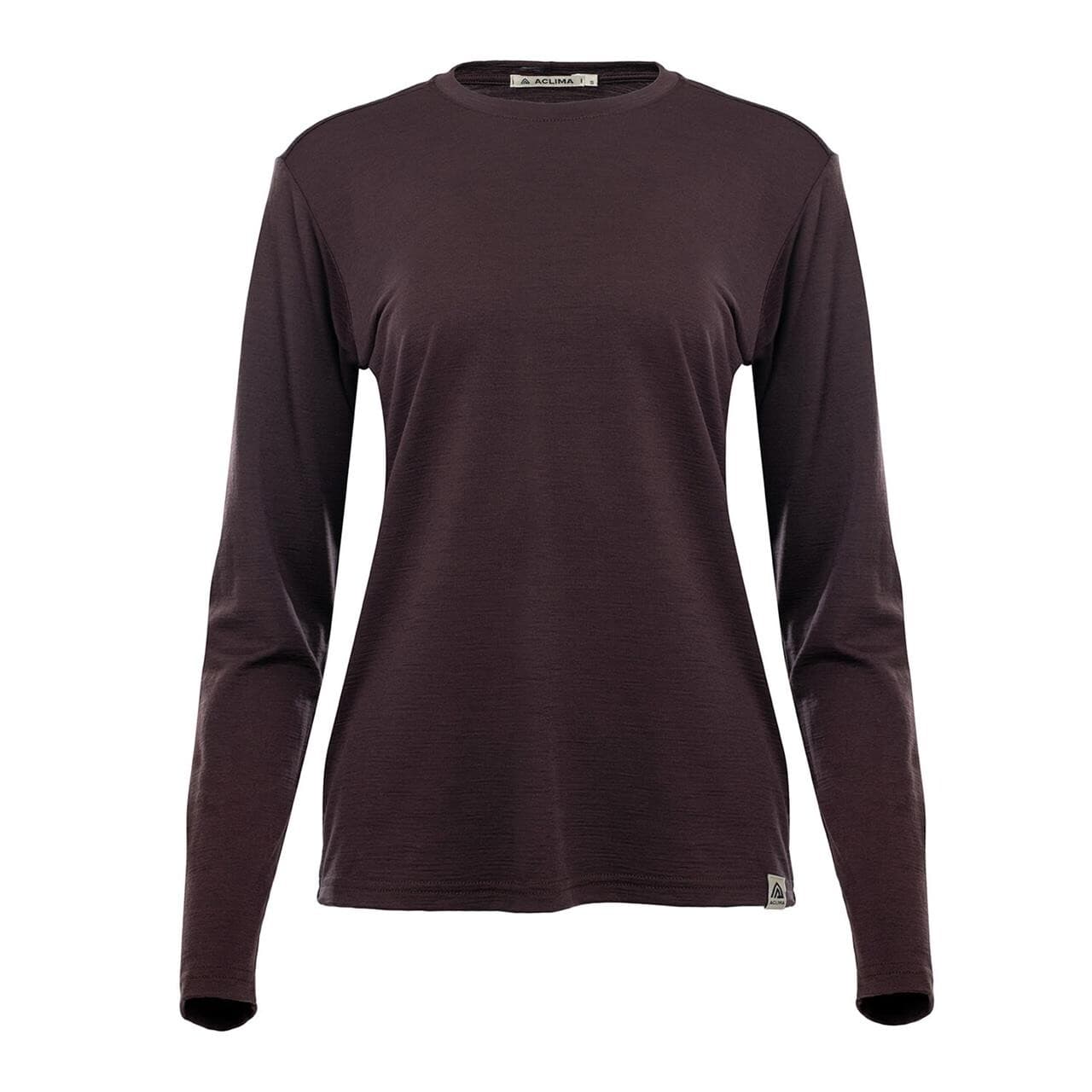 Aclima Womens LightWool 180 Crewneck (Lilla (CHOCOLATE PLUM) Small)