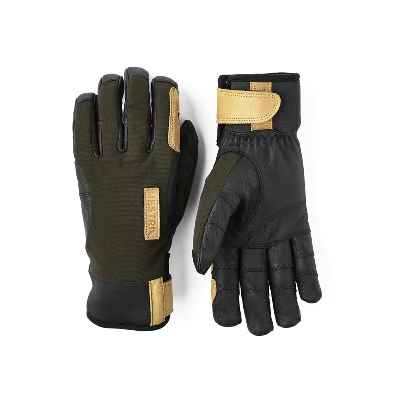 Hestra Ergo Grip Active Wool Terry 5-finger (Grøn (DARK FOREST/BLACK) 11)