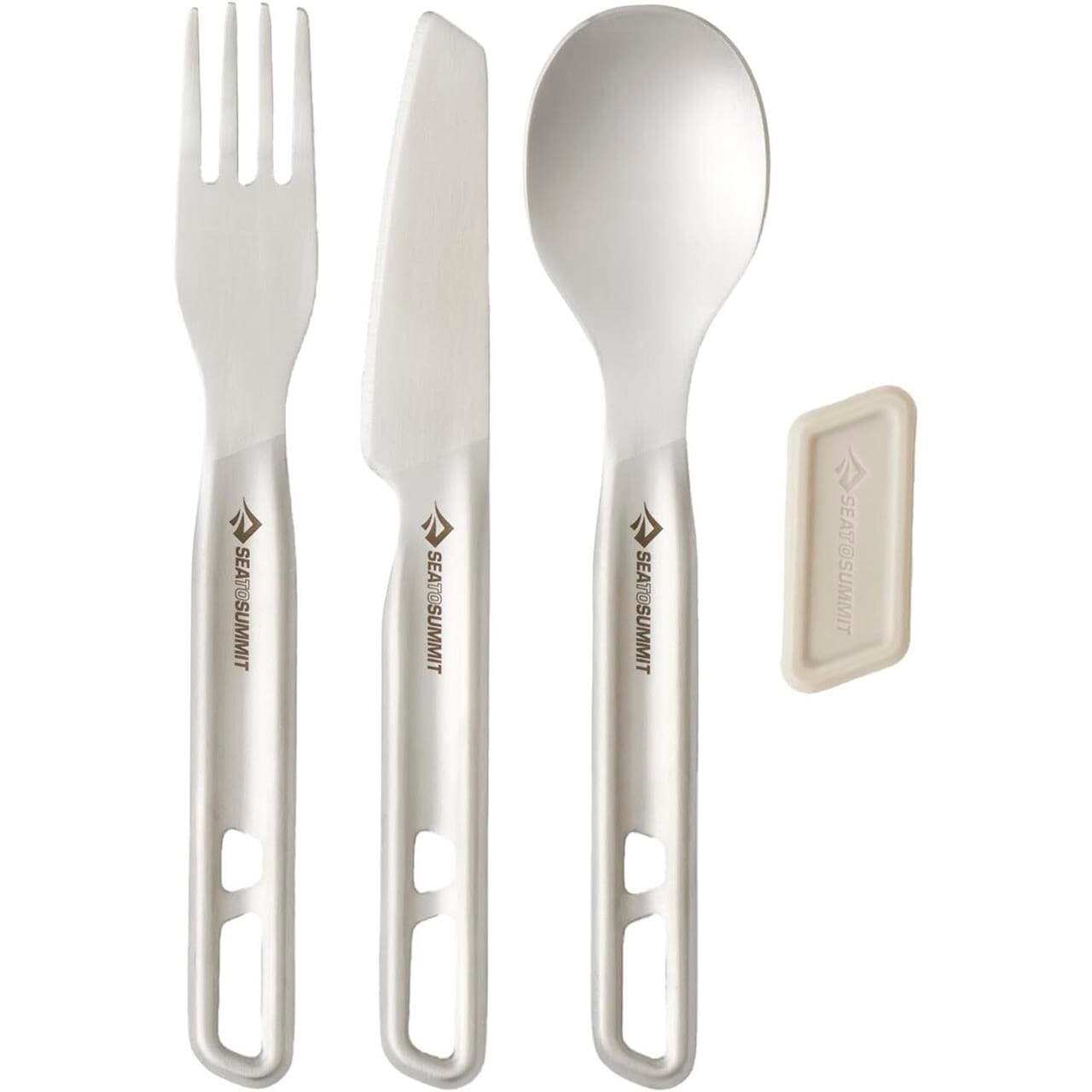 Sea to Summit Detour Cutlery Set 1 Pers (3 Pcs) (Grå (STAINLESS STEEL))