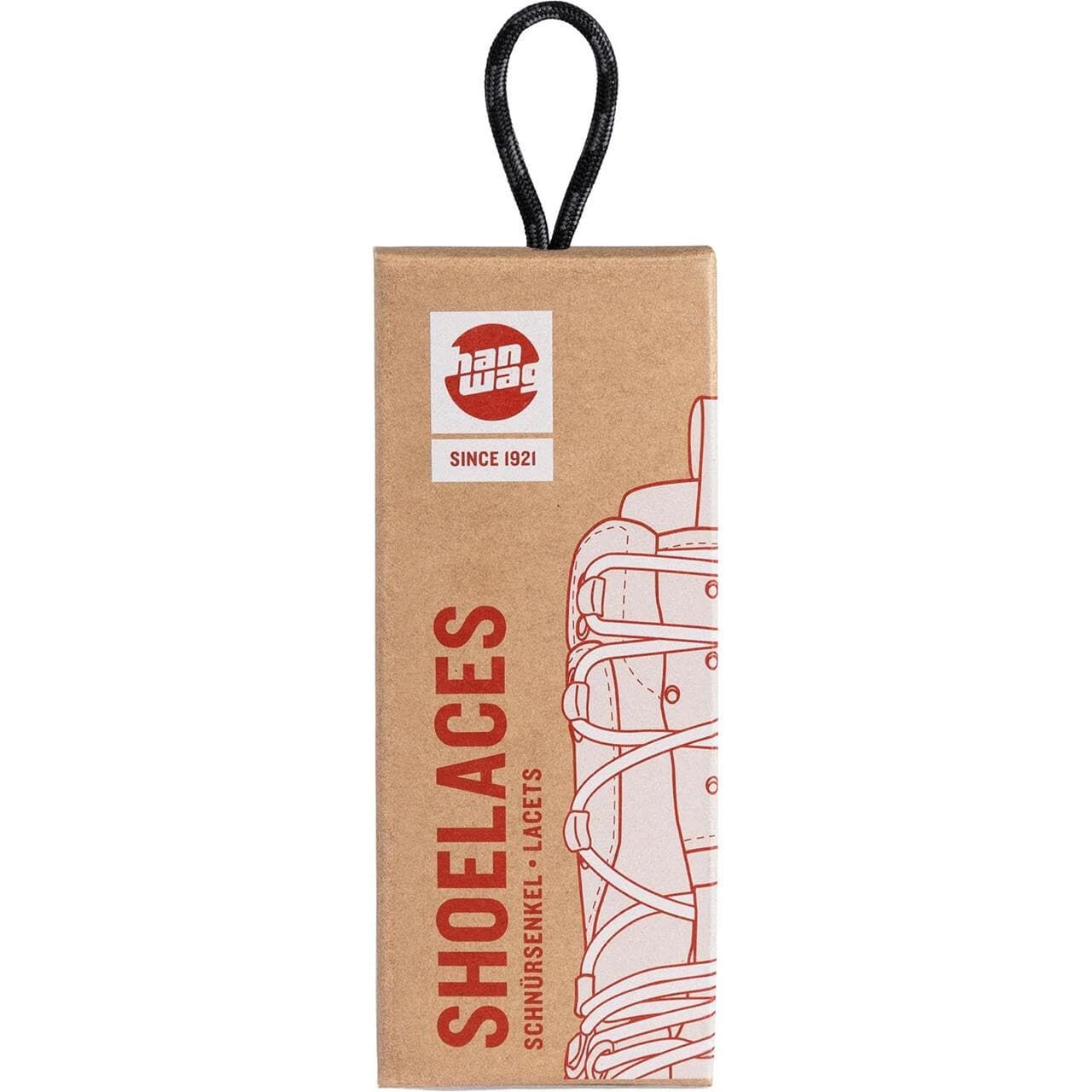 Hanwag Shoe Laces RP (Sort (BLACK/ASPHALT) 120 cm)