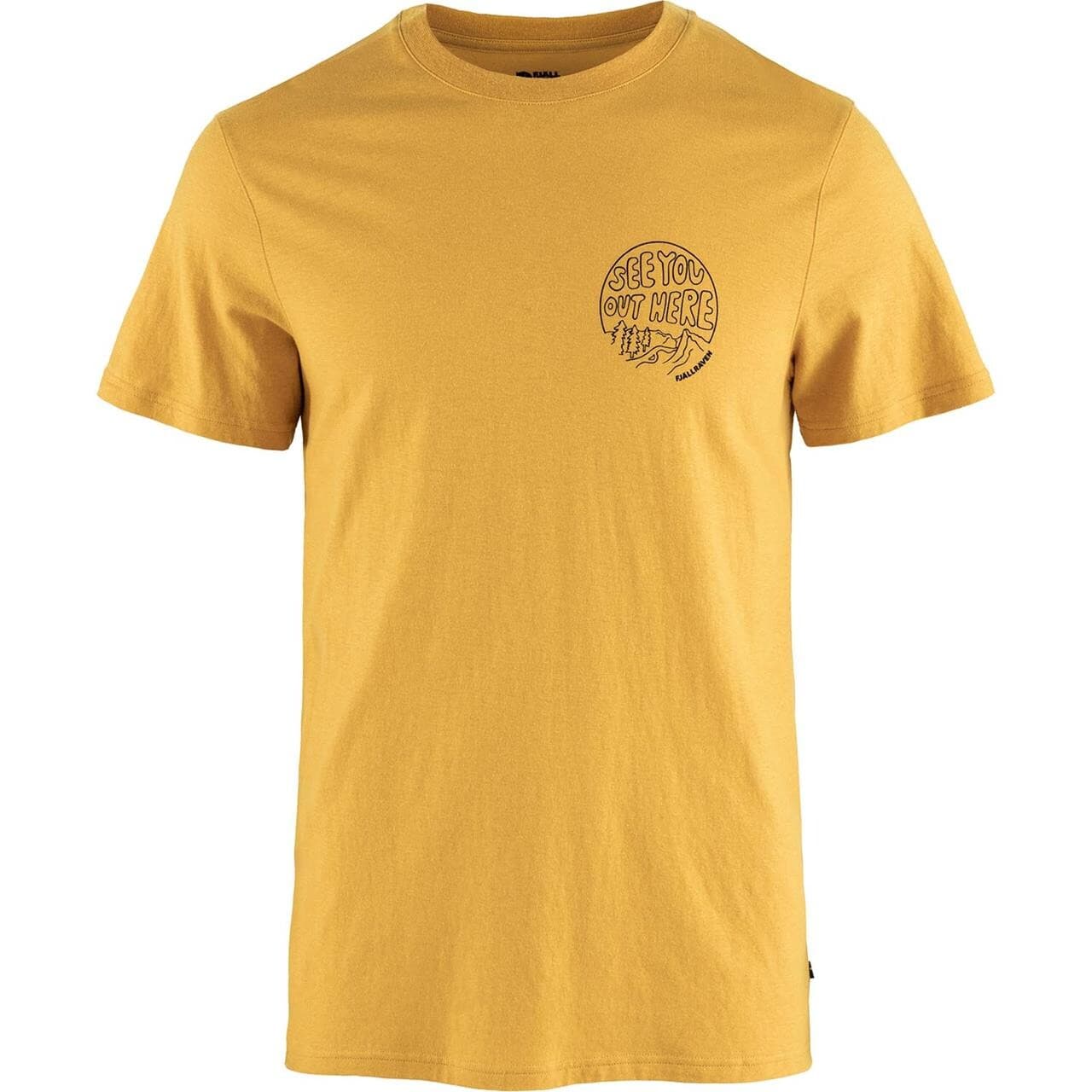 Fjällräven Mens Hemp Blend Out Here T-shirt (Gul (OCHRE/160) Large)