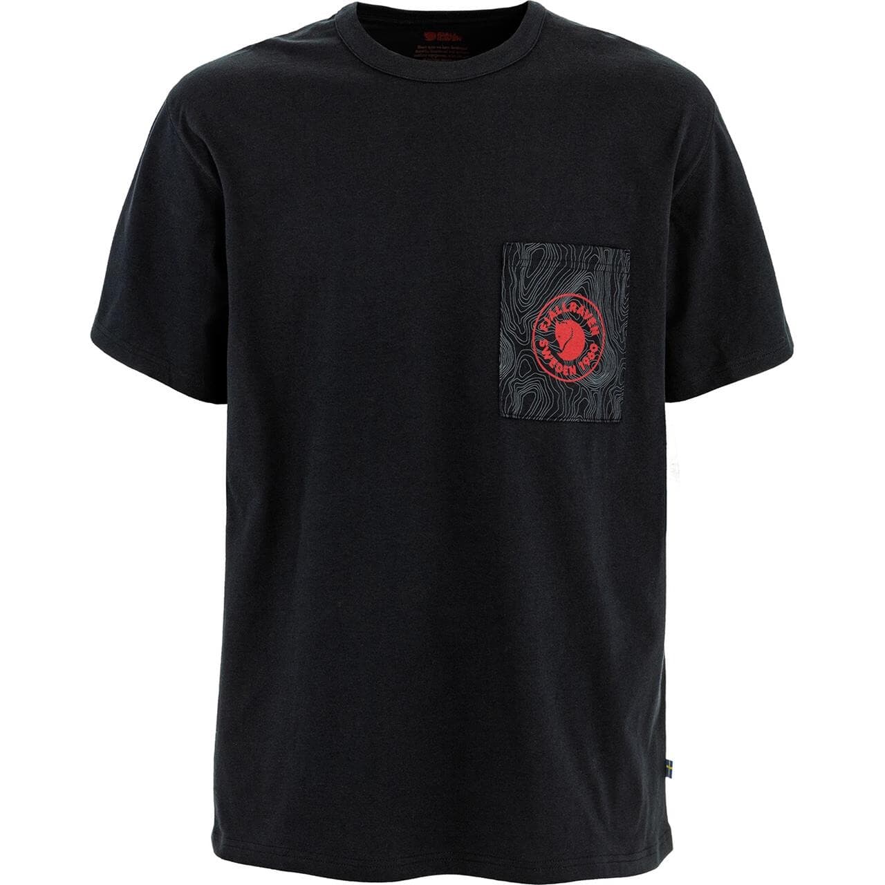 Fjällräven Mens Logo Pocket T-shirt (Sort (BLACK/550) Medium)