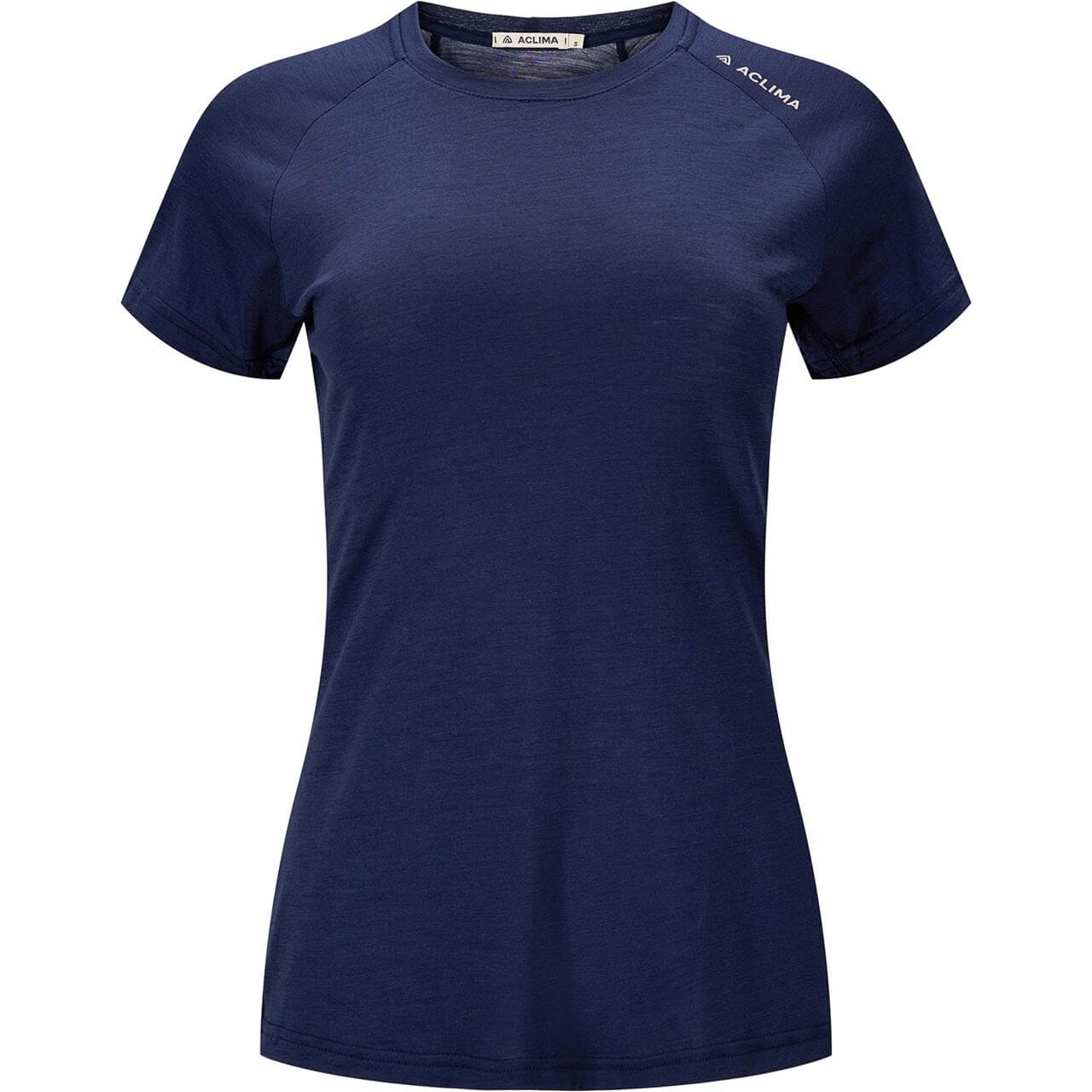Aclima Womens LightWool 140 Trail Tee (Blå (NAVY BLAZER) X-small)
