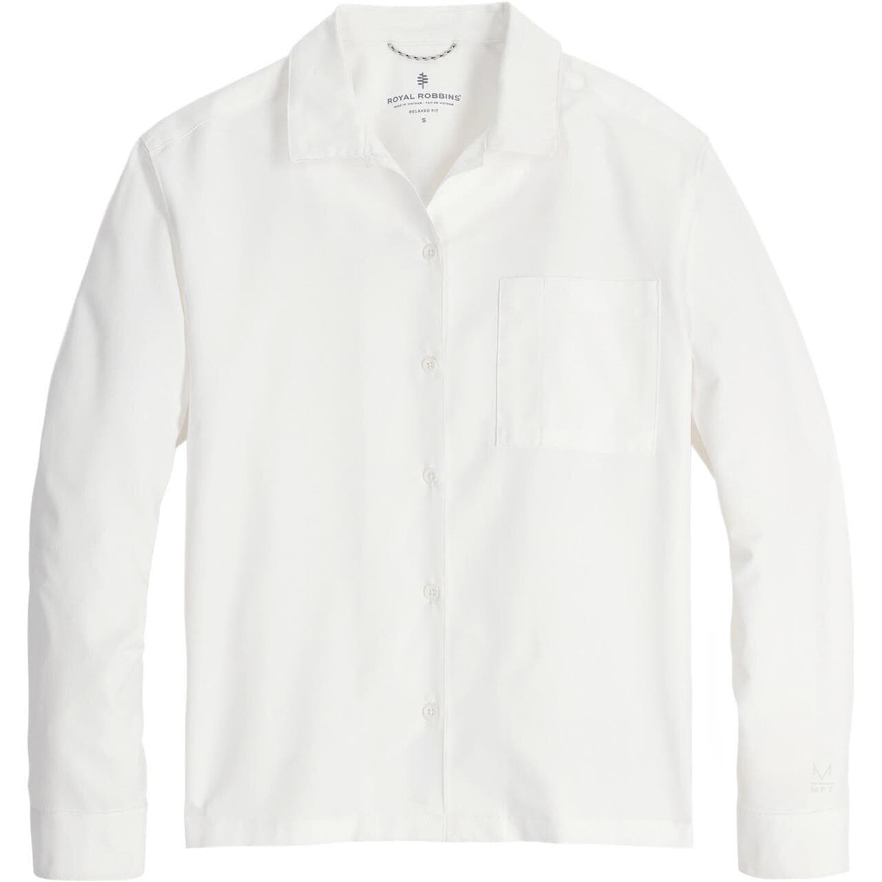 Royal Robbins Womens Expedition III L/S (Hvid (WHITE) Medium)