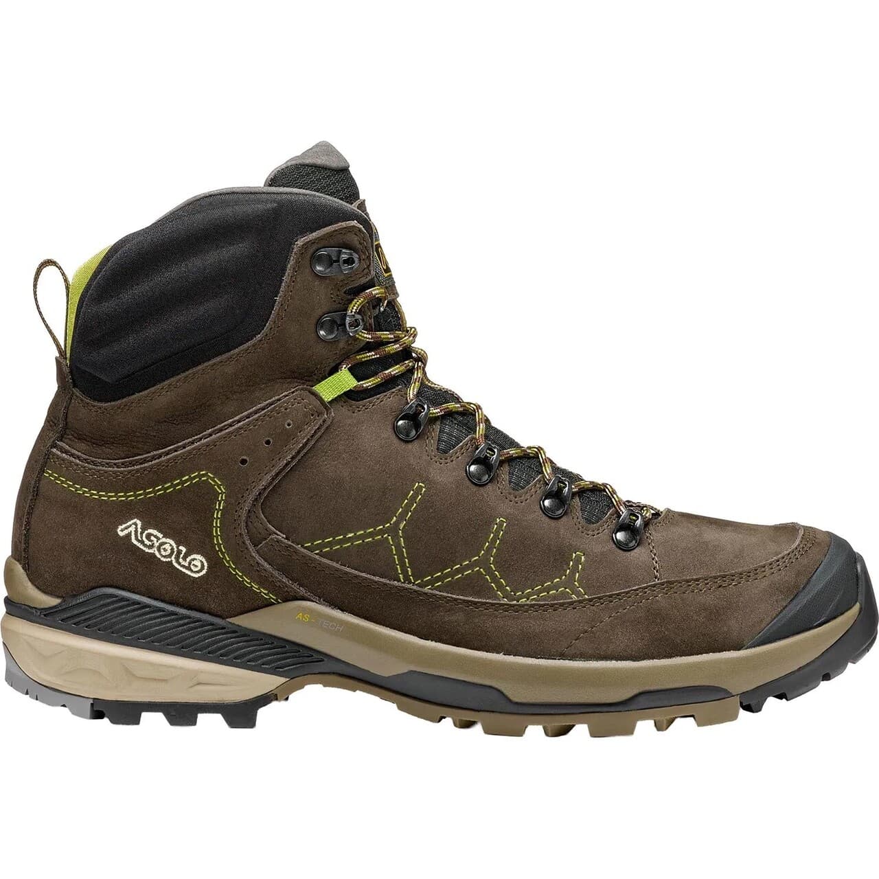 Asolo Mens Falcon EVO NBK Wide (Brun (DARK BROWN/LIME) 46)