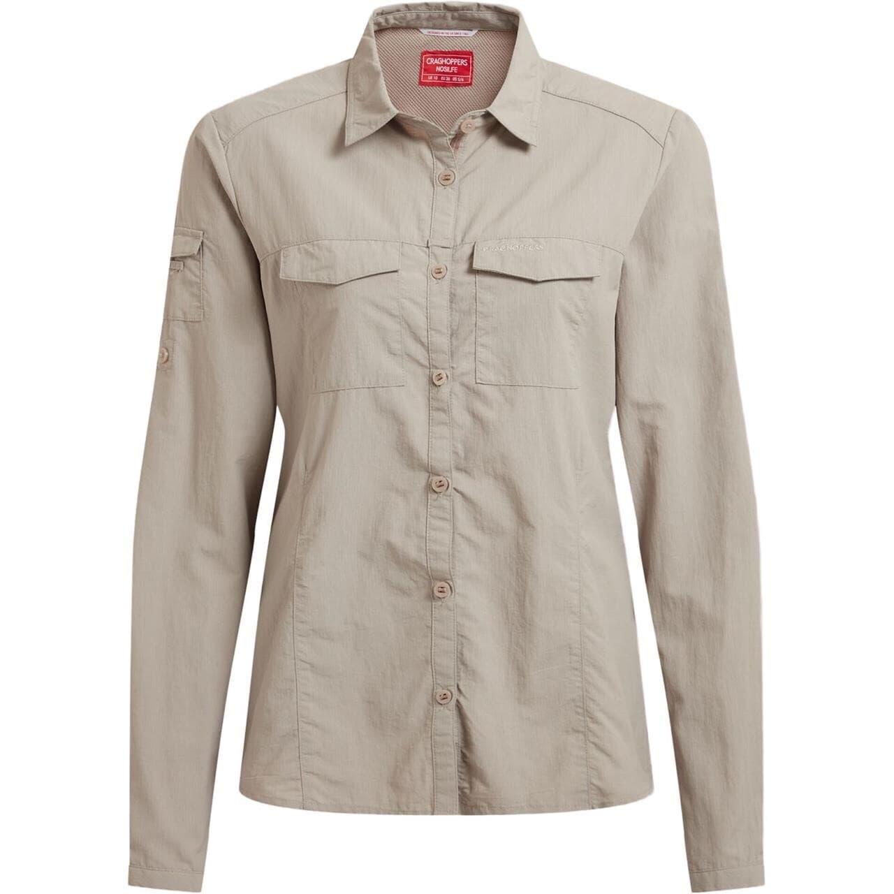 Craghoppers Womens Nosilife Adventure L/S Shirt III (Beige (SOFT MUSHROOM) 38)